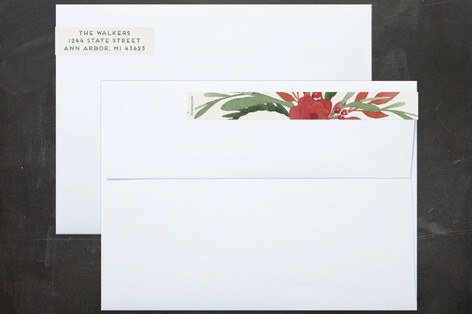 Watercolor Boughs Skinnywrap™ Address Labels