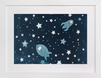 Through space and time Children's Art Prints