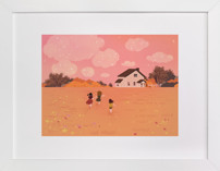 Three little friends Children's Art Prints