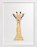 baby animal.giraffe Children's Art Prints