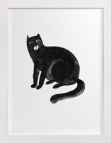 Graphic cat Children's Art Prints