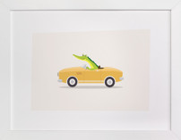 Wacky Races I Children's Art Prints