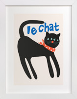 French Cat Children's Art Prints
