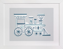 Terrific Train Children's Art Prints