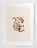 Baby Squirrel Children's Art Prints