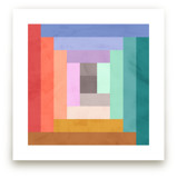 Modern Quilt Geometric by Field and Sky