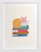 Booked For A Nap Children's Art Prints