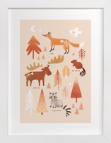 Woodland Animals Children's Art Prints