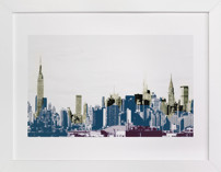 layers of skyline Children's Art Prints
