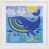 Little Blue Whale Children's Art Prints