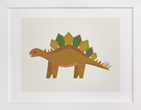 Stegosaurus Children's Art Prints