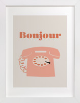 french phone Children's Art Prints