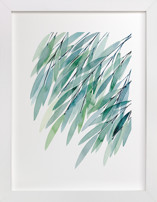 Turquoise Rustling Leaves No. 1 Children's Art Prints