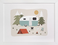Happy Camper Children's Art Prints