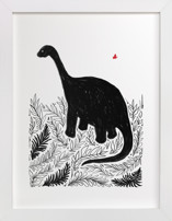 Dinosaur love Children's Art Prints