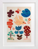 Bird and the forest Children's Art Prints