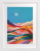 Rainbow fields Children's Art Prints