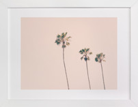 Pink Sky & Palms Children's Art Prints