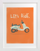 Let's ride Children's Art Prints