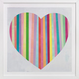 Heart Stripes Children's Art Prints
