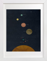 Modern Solar System Children's Art Prints