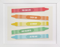 Colorful Crayons Children's Art Prints
