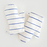 Breton Stripe Children's Oven Mitt Set