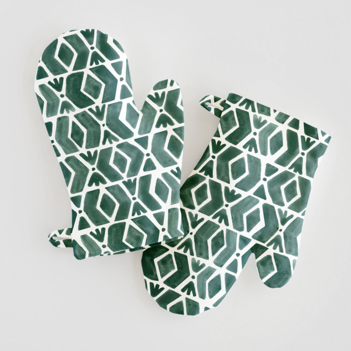 Outdoors Children's Oven Mitt Set by Luz Alliati Minted
