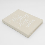 Linen Wedding Keepsake Book Box Keepsake Boxes