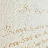 Custom Calligraphed Letter/ Text Keepsake Art