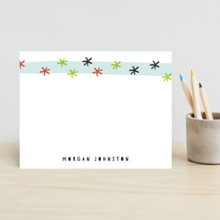 Starburst Stripe Children's Stationery