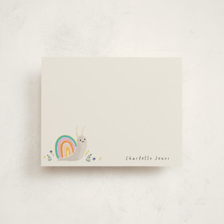 rainbow snail Children's Stationery