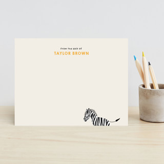 Zebra Notes Children's Stationery