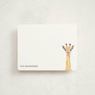 Baby Animal Giraffe Children's Stationery