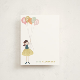 A Sweet Hello Children's Stationery