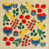 Mangia! on Mustard Gingham Tea Towel Tea Towels