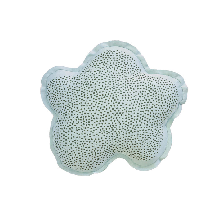 Small Cloud Shaped Pillow Speckled Print Kids Throw Pillows by Shirin