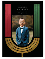 rustic kinara Kwanzaa Cards