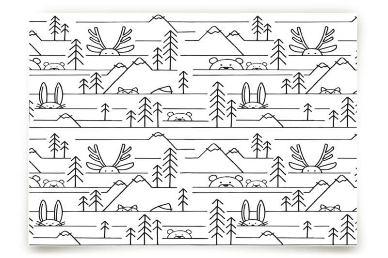 Into the Woods Children's and Nursery Wall Mural by JeAnna Casper Minted