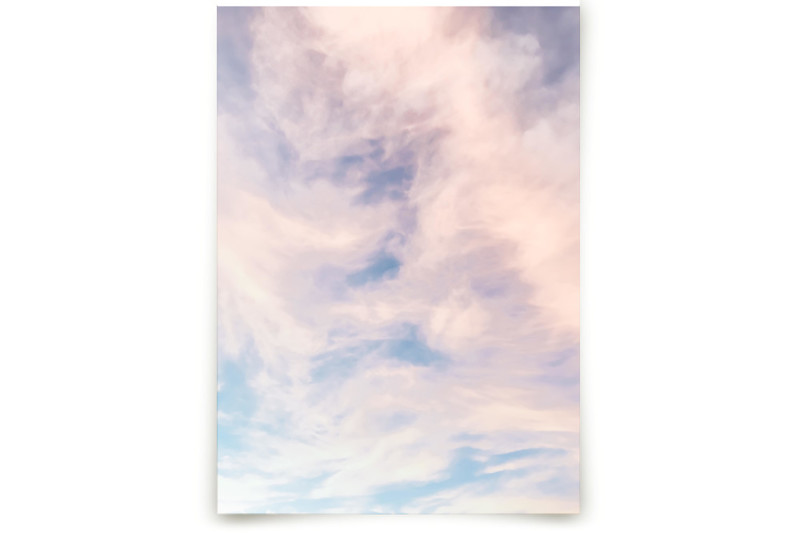 Cotton Candy Sky Children's and Nursery Wall Mural by Kamala Nahas Minted