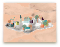 Town in the Clouds Children's and Nursery Wall Mural
