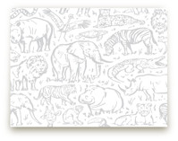 safari animals Children's and Nursery Wall Mural