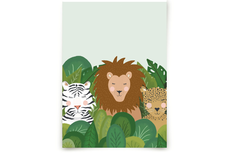 Be wild Children's and Nursery Wall Mural by Juliana Zimmermann Minted