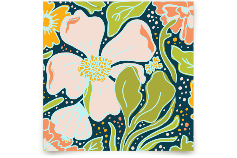 Boldly Blooming Children's and Nursery Wall Mural by Ilze Lucero Minted