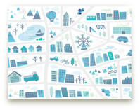 Kid City Map Children's and Nursery Wall Mural