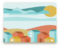 Little Village Children's and Nursery Wall Mural