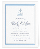 On Board Letterpress Baby Shower Insert Cards