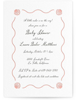 Ocean Love Letterpress Baby Shower Invitations
