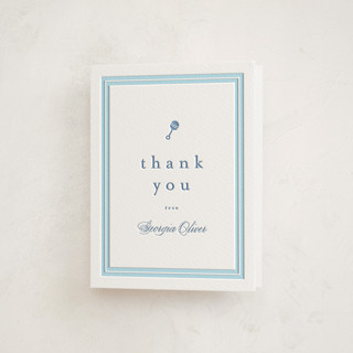 Classic Start Letterpress Baby Shower Thank You Cards