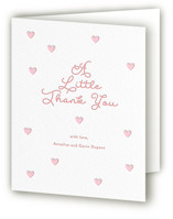 Little Sweetheart Letterpress Baby Shower Thank You Cards